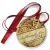 Przypinka medal Bal Ósmych Klas z roślinnym motywem
