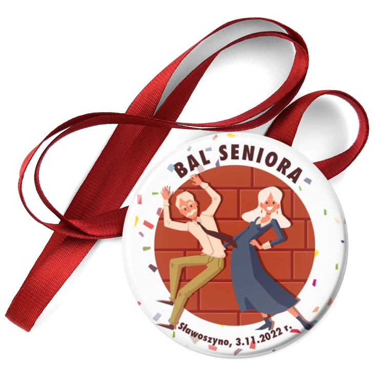 przypinka medal Bal Seniora Sławoszyno 2022