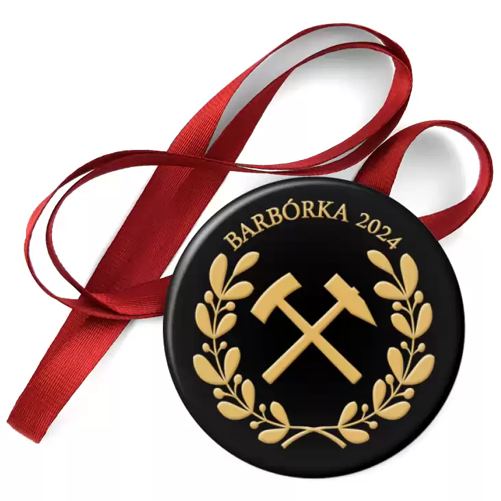 przypinka medal Barbórka Godło Górnicze