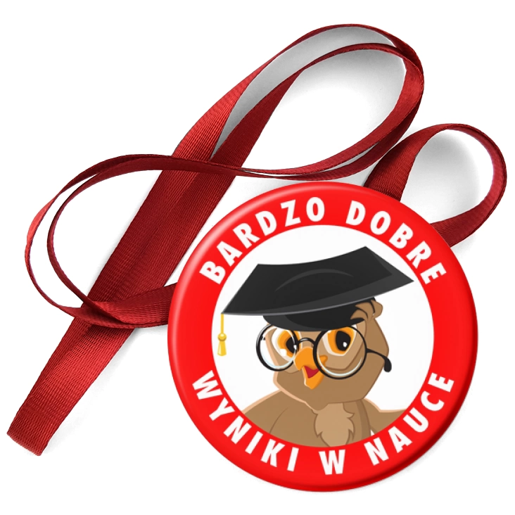 przypinka medal Bardzo dobre wyniki w nauce