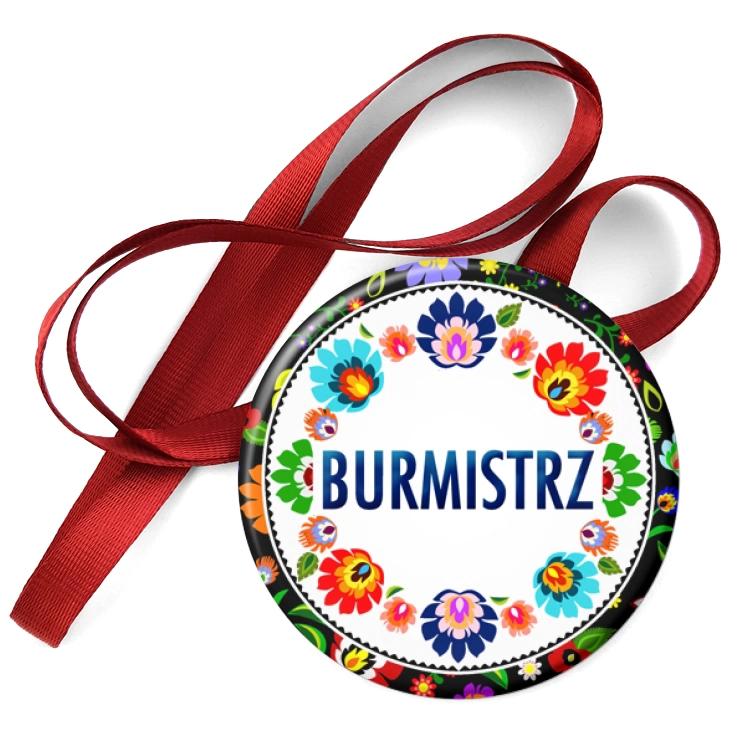 przypinka medal Burmistrz folk