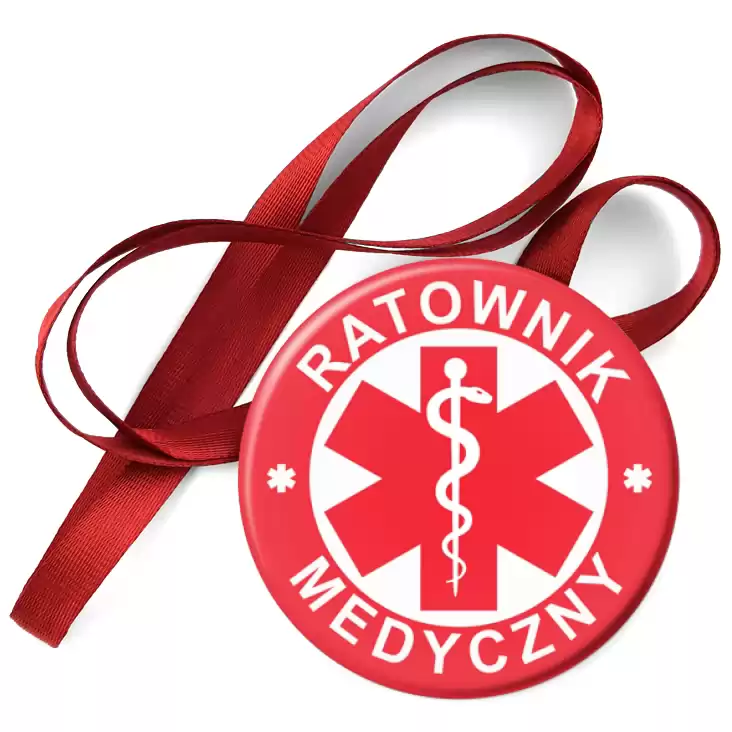 przypinka medal Czerwona plakietka ratownik medyczny