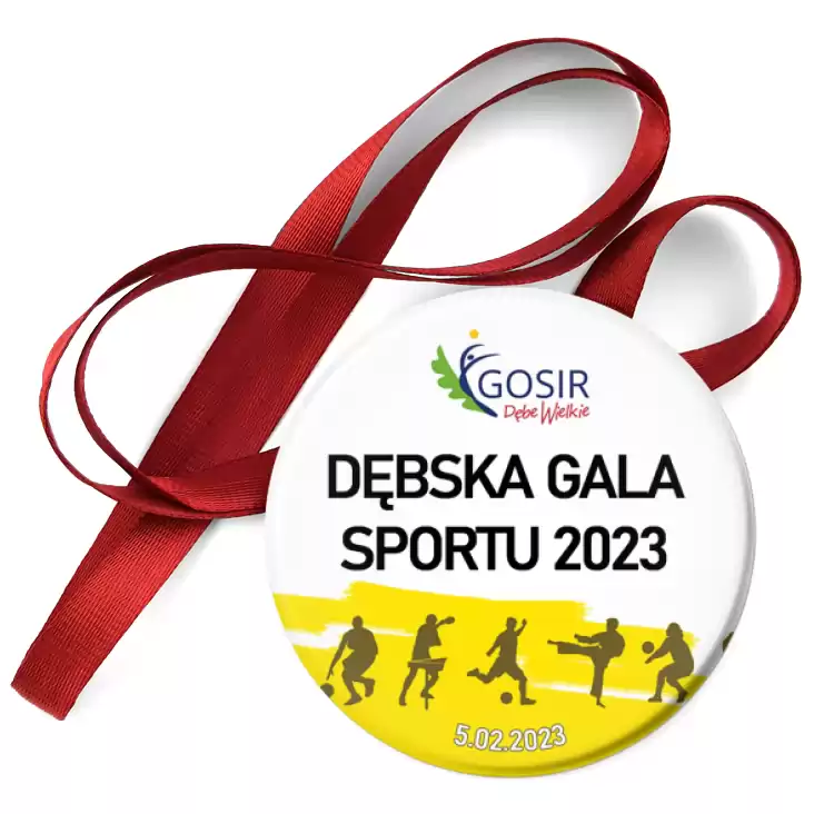 przypinka medal Dębska Gala Sportu 2023