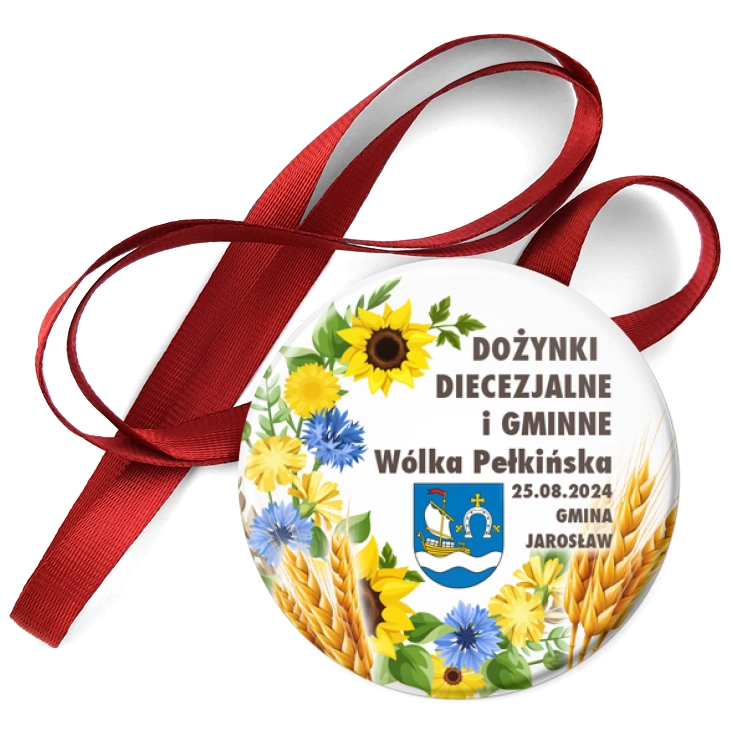 przypinka medal Dożynki diecezjalne Wólka Pełkińska 2024