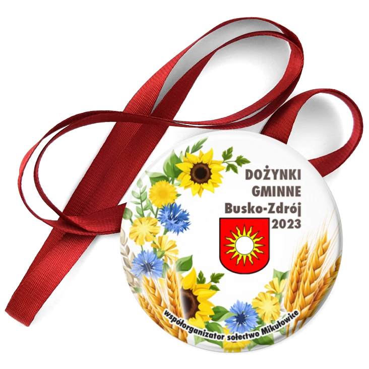 przypinka medal Dożynki Gminne Busko-Zdrój 2023