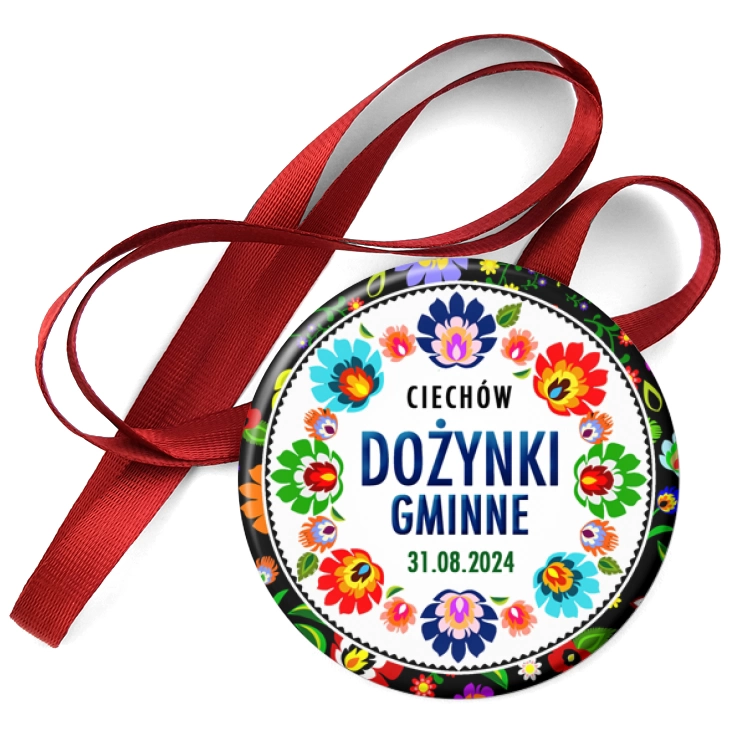 przypinka medal Dożynki Gminne Ciechów 2024