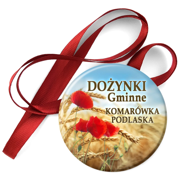 przypinka medal Dożynki Gminne Komarówka Podlaska