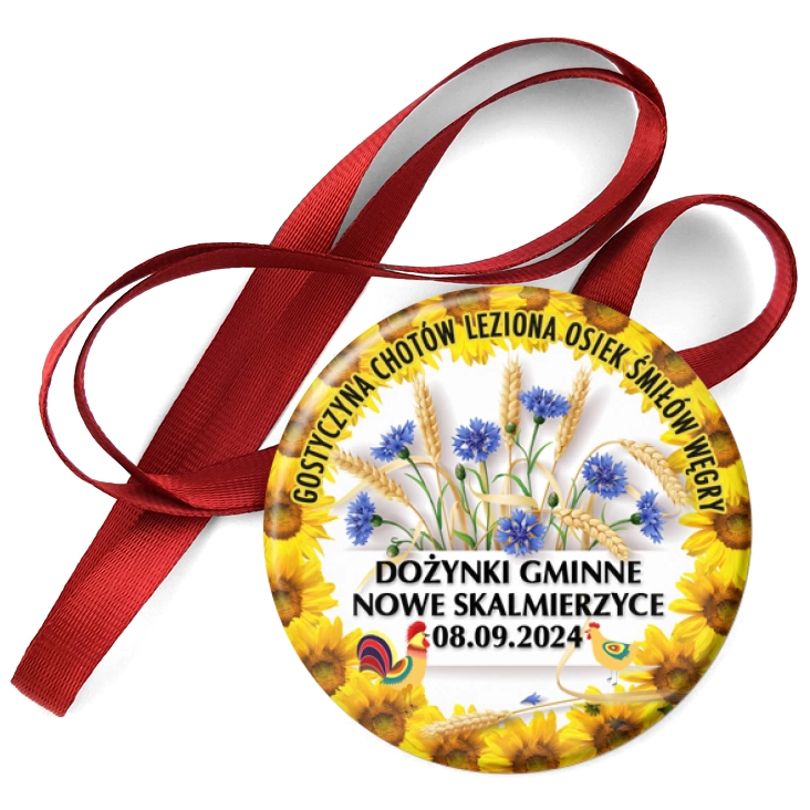 przypinka medal Dożynki Gminne Nowe Skalmierzyce