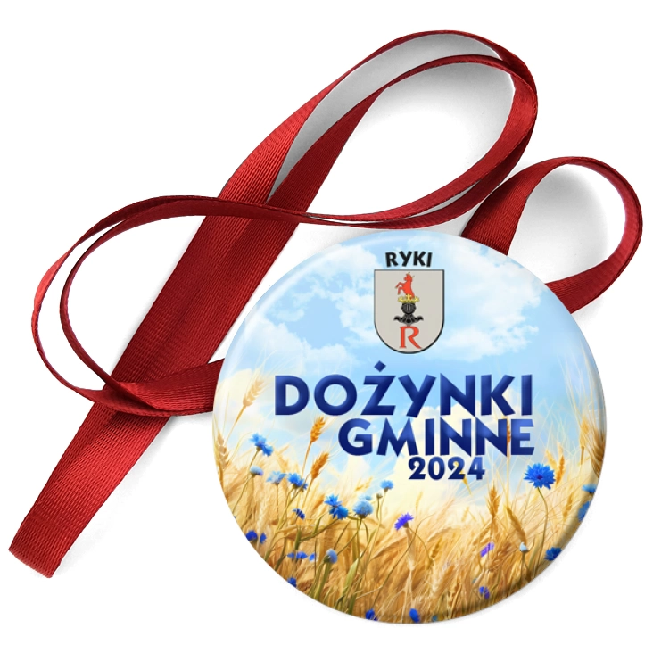 przypinka medal Dożynki Gminne Ryki 2024