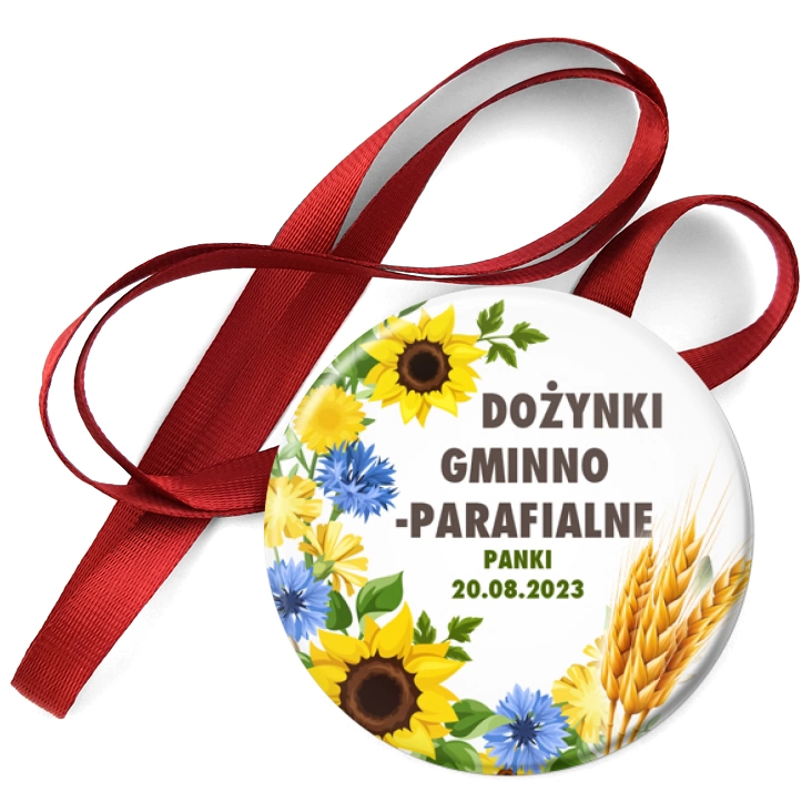 przypinka medal Dożynki gminno-parafialne Panki 2023