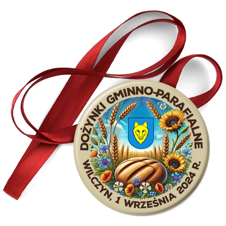 przypinka medal Dożynki Gminno-Parafialne Wilczyn 2024