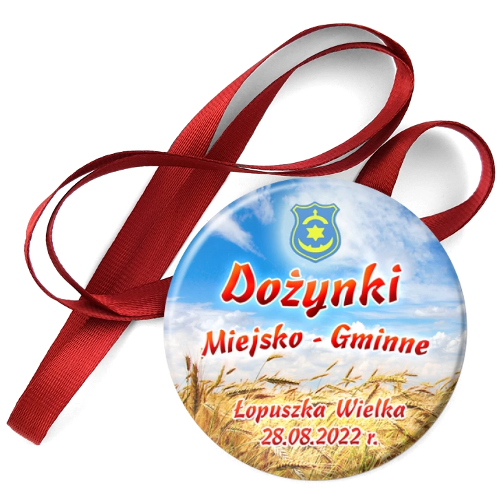 przypinka medal Dożynki Łopuszka Wielka