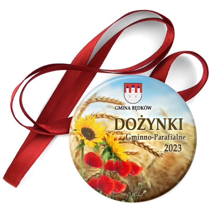 przypinka medal Dożynki Parafialno-Gminne Będków 2023