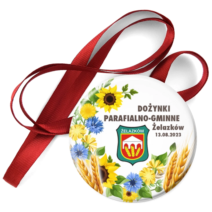 przypinka medal Dożynki parafialno-gminne Żelazków 2023