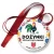 Przypinka medal Dożynki powiatowo-gminne z kogutem