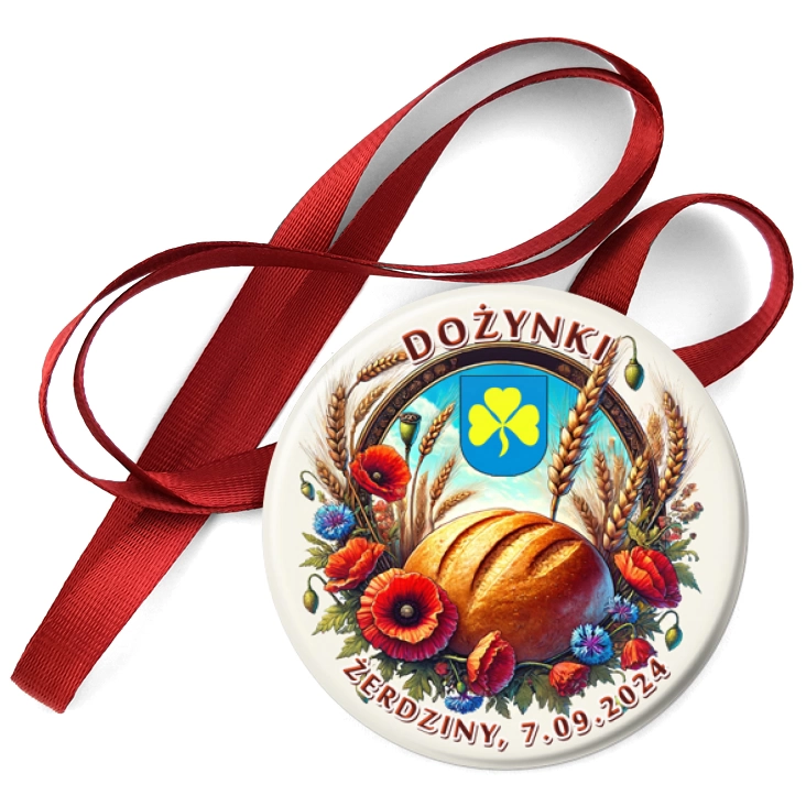 przypinka medal Dożynki Żerdziny 2024