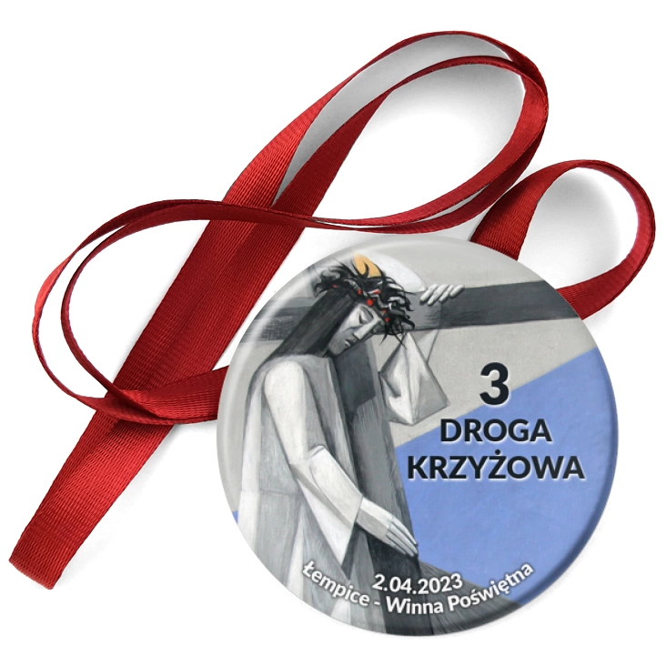 przypinka medal Droga Krzyżowa Łempice Winna Poświętna