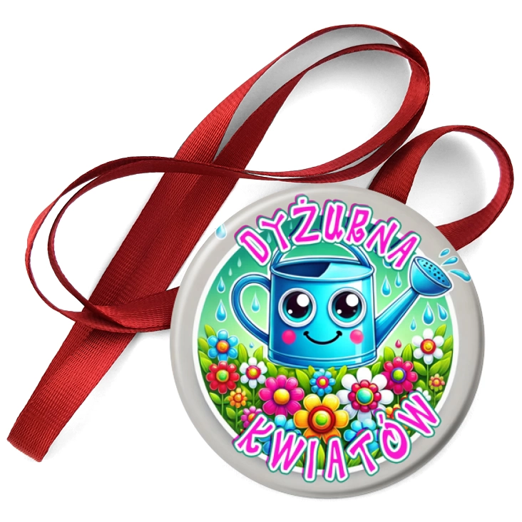 przypinka medal Dyżurna Kwiatów z konewką