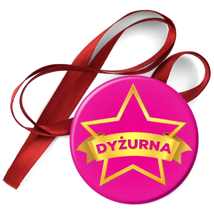 przypinka medal Dyżurna złota gwiazda