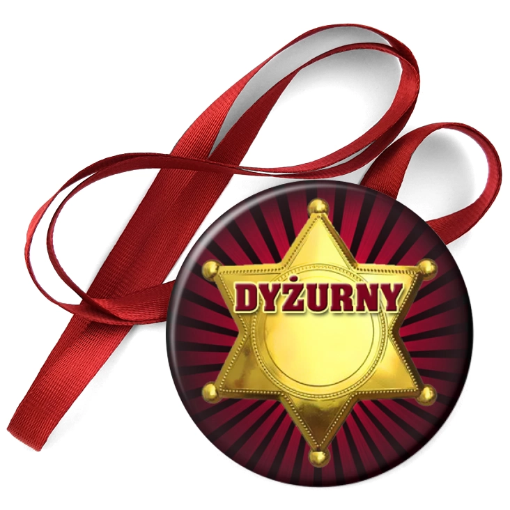 przypinka medal Dyżurny gwiazda szeryfa