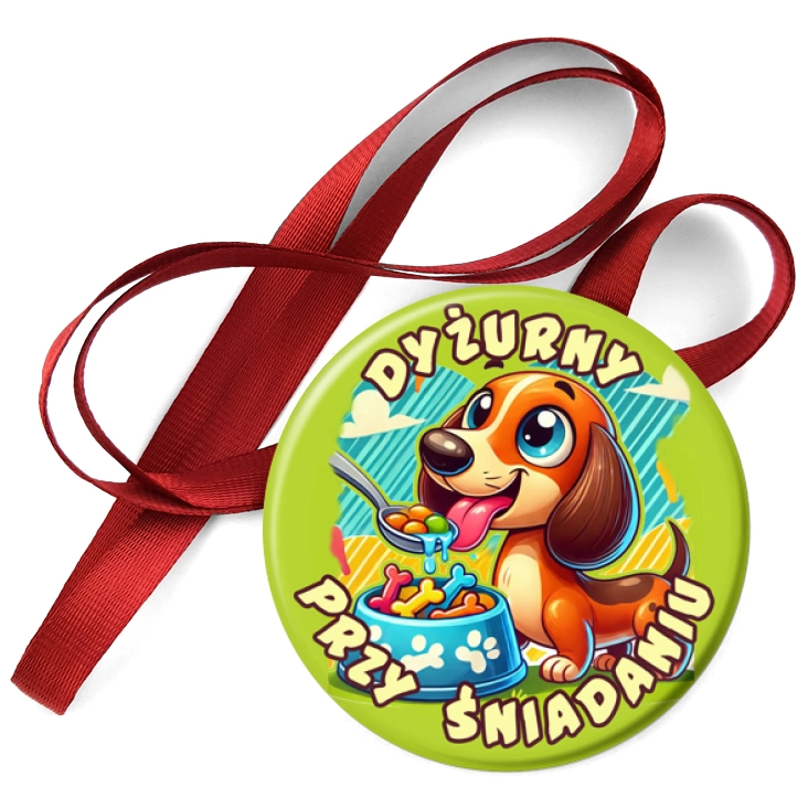 przypinka medal Dyżurny przy śniadaniu
