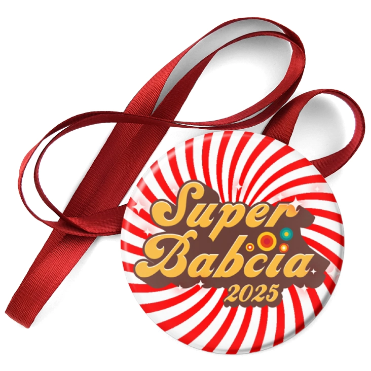 przypinka medal Dzień Babci - Super Babcia