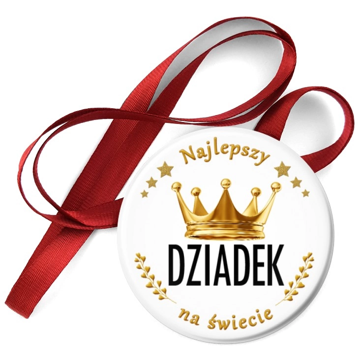 przypinka medal Dzień Dziadka - Król Dziadek