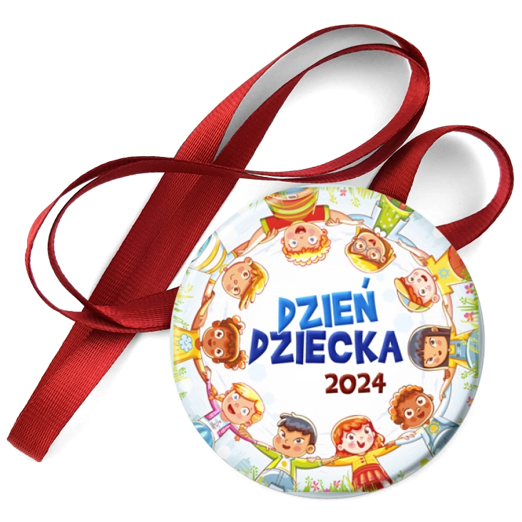 przypinka medal Dzień Dziecka dzieci różnych narodowości