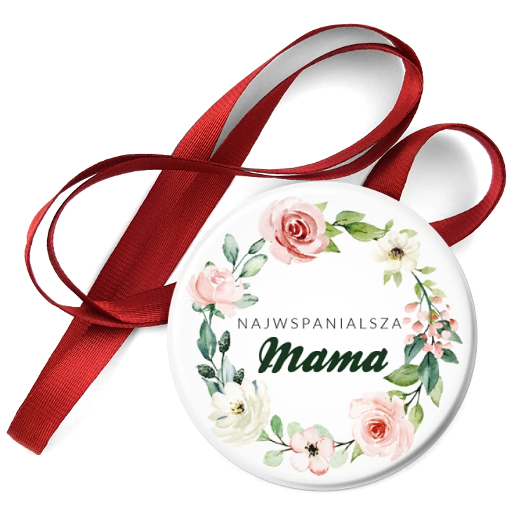 przypinka medal Dzień Mamy Najwspanialsza Mama