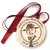Przypinka medal Dzień Myśli Braterskiej w kolorach beżu i brązu