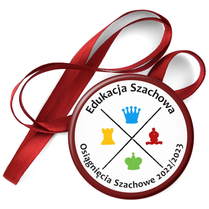 przypinka medal Edukacja Szachowa Osiągnięcia Szachowe