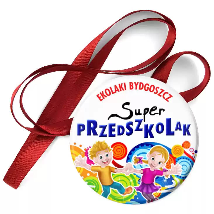 przypinka medal Ekolaki Bydgoszcz Super Przedszkolak