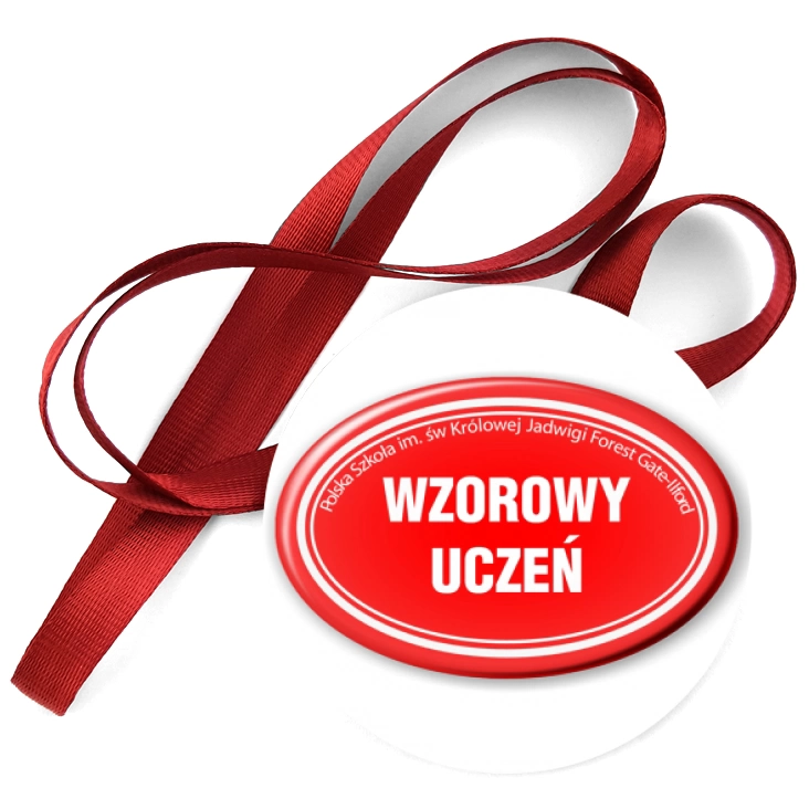 przypinka medal Wzorowy Uczeń Polska Szkoła Ilford