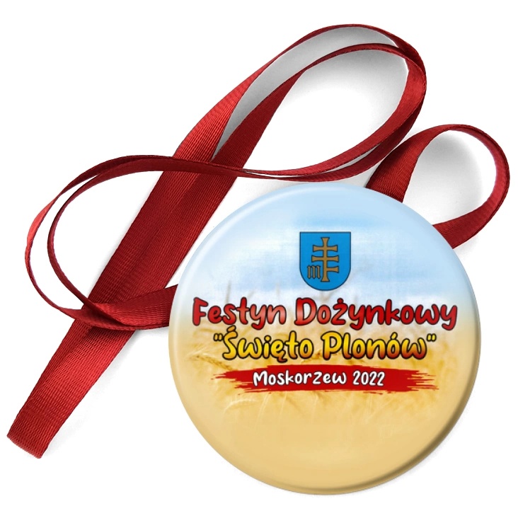 przypinka medal Festyn Dożynkowy Moskorzew 2022