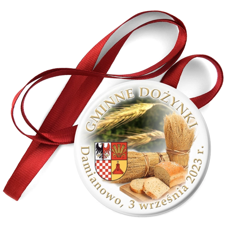 przypinka medal Gminne Dożynki Damianowo
