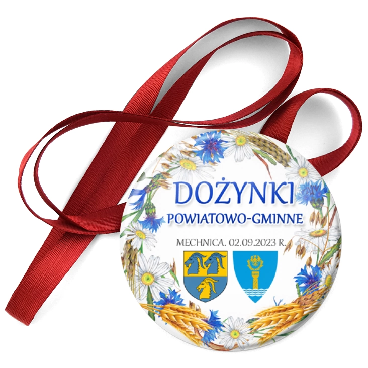 przypinka medal Gminne Dożynki Mechnica