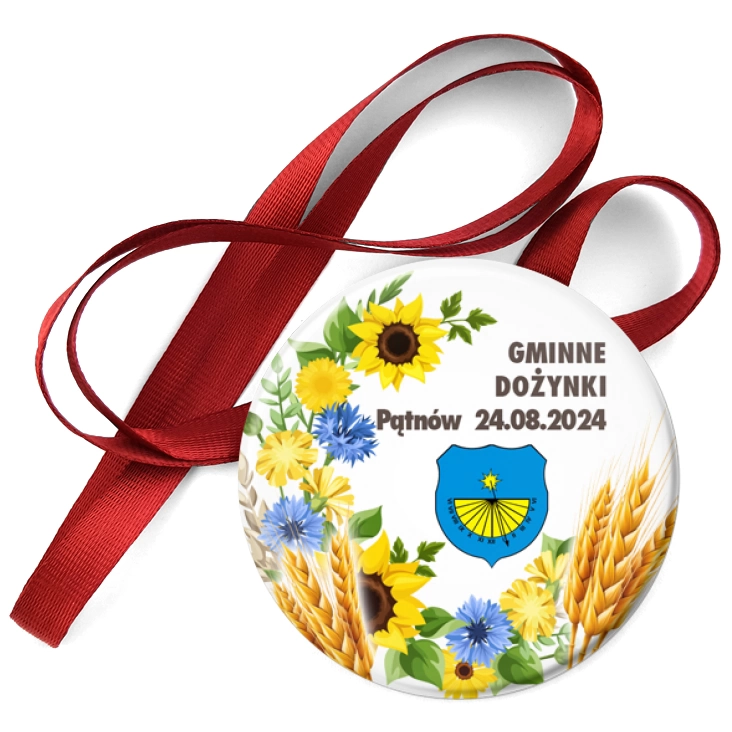 przypinka medal Gminne Dożynki Pątnów 2024