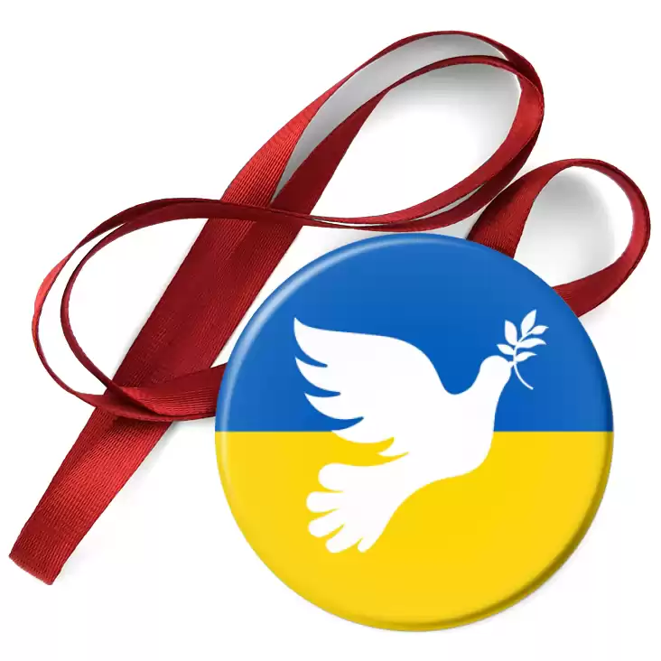 przypinka medal Gołąb pokoju Ukraina
