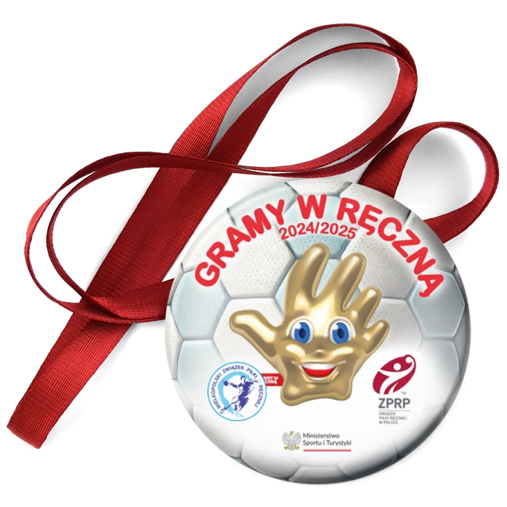przypinka medal Gramy w ręczną 2024 2025