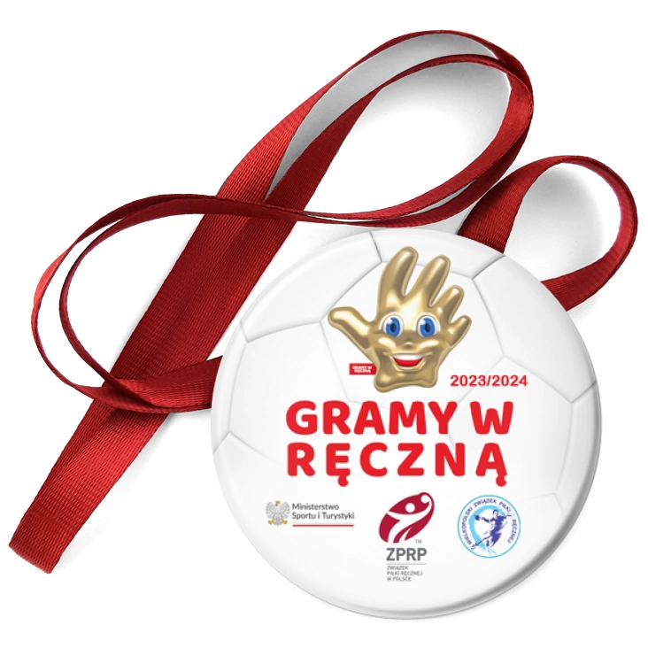 przypinka medal Gramy w ręczną