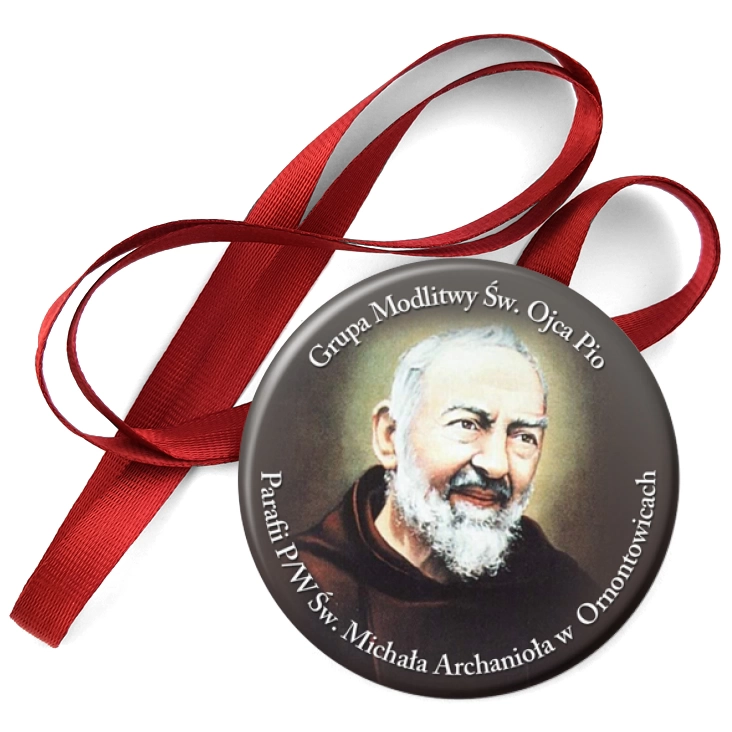 przypinka medal Grupa Modlitwy Św. Ojca Pio