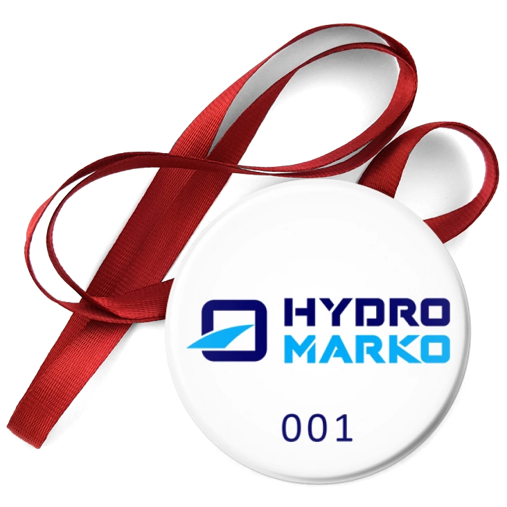 przypinka medal Hydro Marko z numeracją