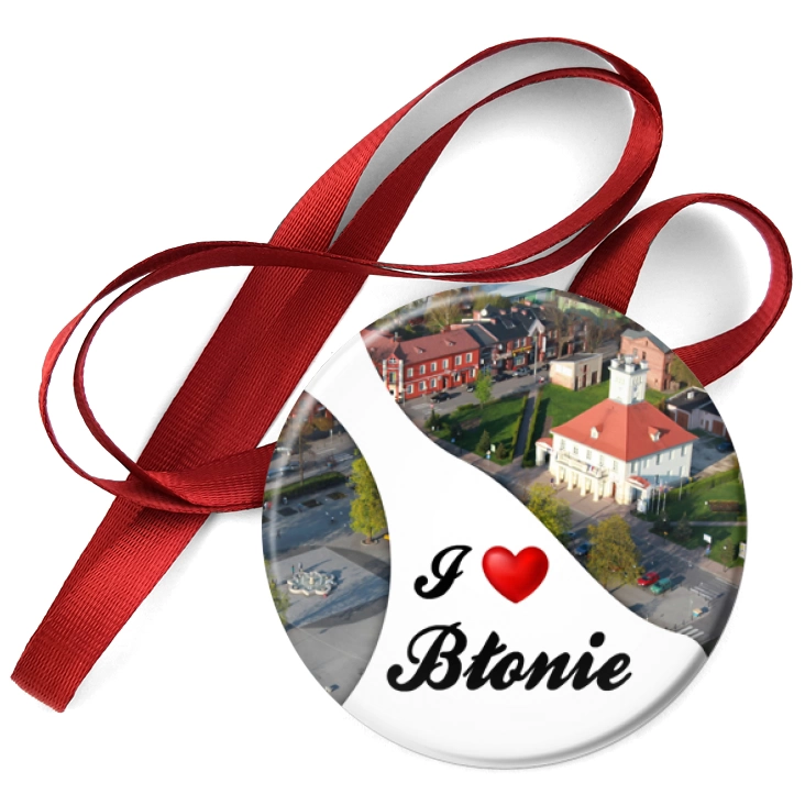 przypinka medal I love Błonie