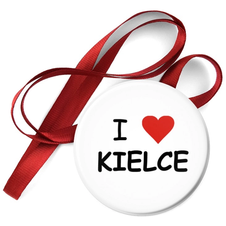 przypinka medal I love Kielce