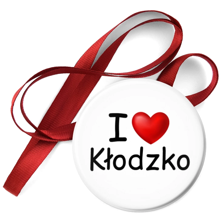 przypinka medal I love Kłodzko