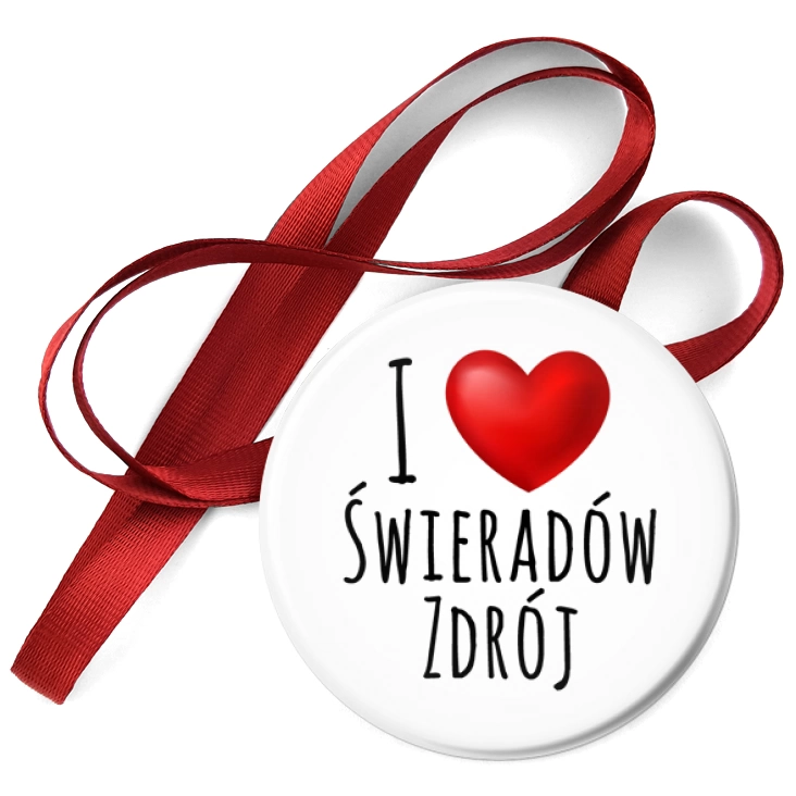 przypinka medal I love Świeradów Zdrój