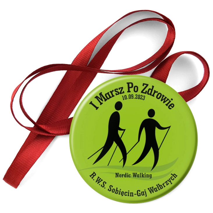 przypinka medal I Marsz Po Zdrowie RWS Sobięcin-Gaj Wałbrzych