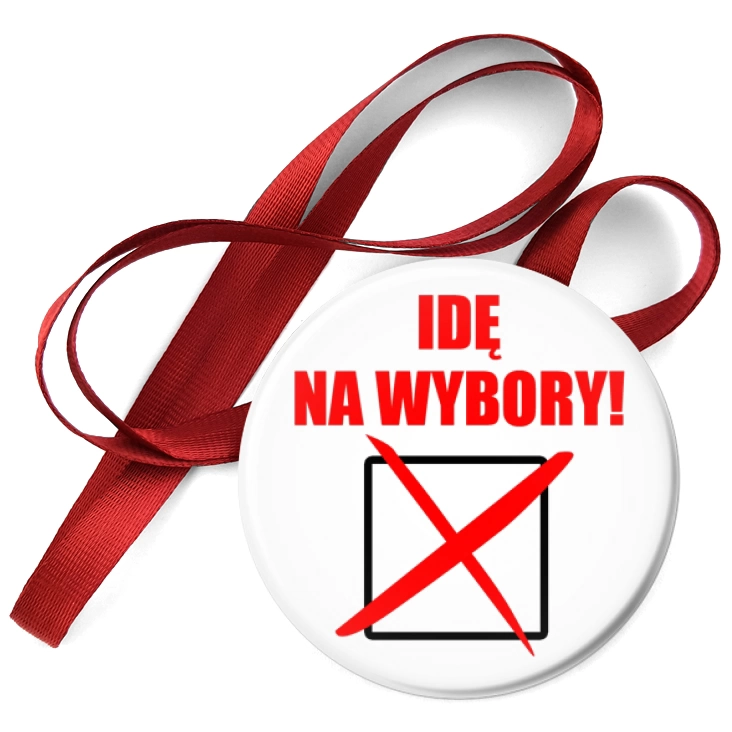 przypinka medal Idę na wybory rubryka