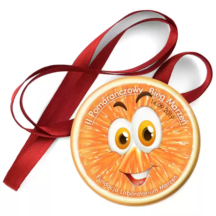 przypinka medal II Pomarańczowy Bieg Marzeń
