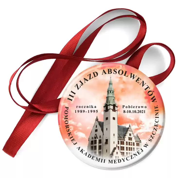 przypinka medal III Zjazd Absolwentów Akademii Medycznej w Szczecinie